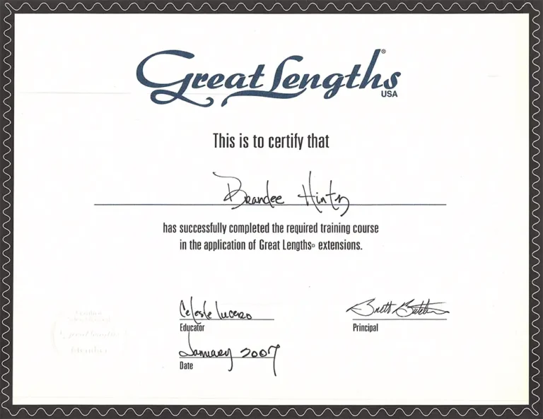 Certificate great lengths 1000x772